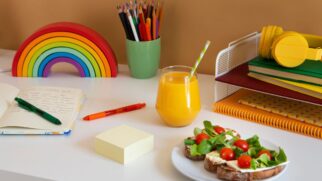 Se o orçamento não permitir uma cadeira de escritório complexa, adapte o que você tem: utilize almofadas para suporte lombar e garanta que os pés toquem o chão