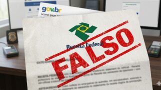 Golpe que simula cobranças sobre o Pix usa identidade visual do governo para enganar contribuintes.