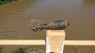 Grupo de Ações Táticas Especiais (Gate) foi ao local no início desta tarde para manusear o explosivo