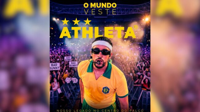 Bad Bunny é um dos artistas recentes que unem esportes e moda nos palcos
