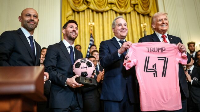Inter Miami se reuniu com presidente para evento na Casa Branca