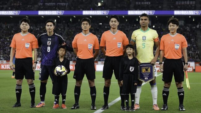 Seleção japonesa venceu o Brasil em confronto disputado em 2025