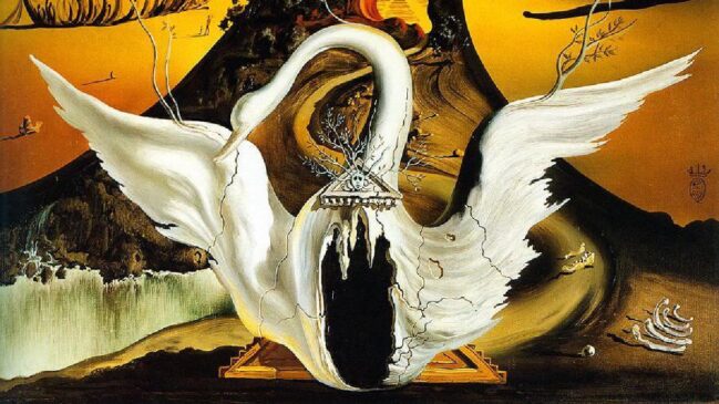 A obra Bacchanale, criada em 1939, integra os "balés de Salvador Dalí" e soma mais de 600 m² em 13 painéis
