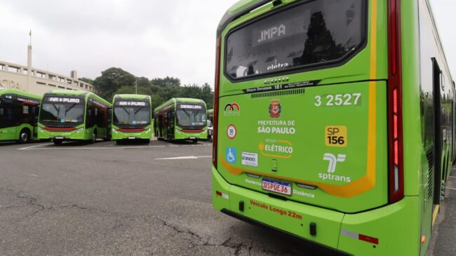 Novos ônibus elétricos entregues em SP nesta semana