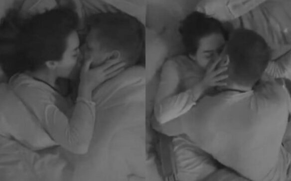 Jonas e Jordana vivem momento íntimo e tentam esconder da casa