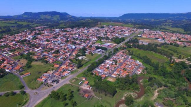Vista aérea mostra o atual território da cidade