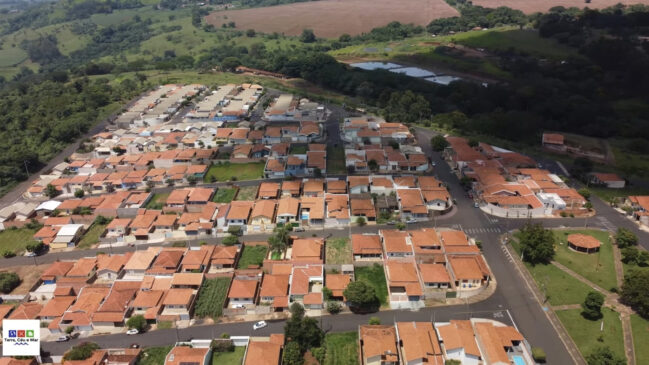 Vista aérea revela a tranquilidade e o verde de Santa Rita do Passa Quatro