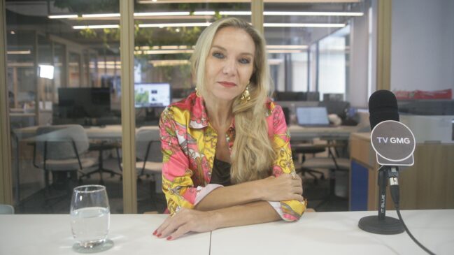 Michele Vanzella durante entrevista à Gazeta