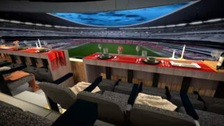 No caso do Azteca, apenas um grupo de até quatro pessoas foi selecionado para uma noite dentro da arena