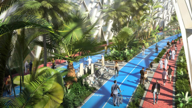 Projeto The Loop prevê ciclovia de 93 km totalmente coberta e climatizada em Dubai
