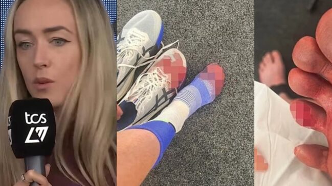 Atleta escocesa Eilish McColgan superou uma lesão chocante durante a Maratona de Londres