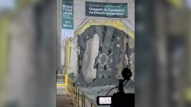 Tuneladora seguirá para uma nova fase de escavação entre Penha e Vila Formosa