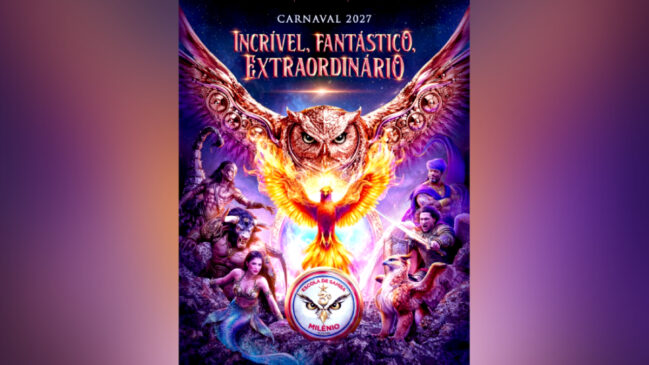 Escola de samba Estrela do Terceiro Milênio anunciou o enredo que levará para a avenida no próximo Carnaval: "Incrível, fantástico, extraordinário!"