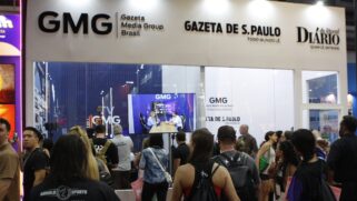 Estúdio da GMG Brasil no Arnold Sports 2026/Fotos: Yuri Villaça/Gazeta de S.Paulo