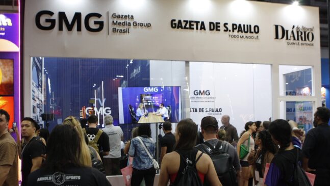 Estúdio da GMG Brasil no Arnold Sports 2026/Fotos: Yuri Villaça/Gazeta de S.Paulo