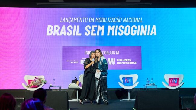 A mobilização contou com a presença da Secretária Nacional de Enfrentamento à Violência contra as Mulheres, Estela Bezerra