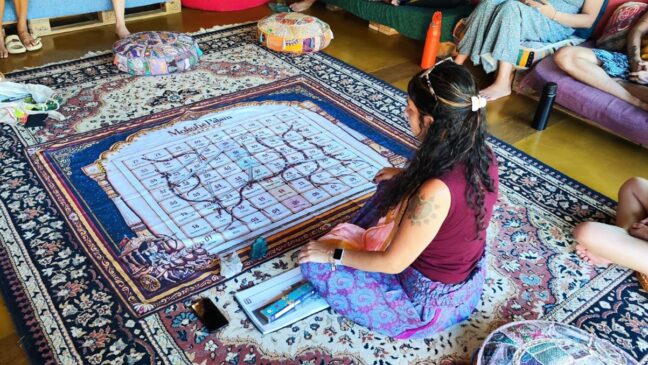 Prática do Maha Lilah no Espaço Durga, na zona oeste de São Paulo