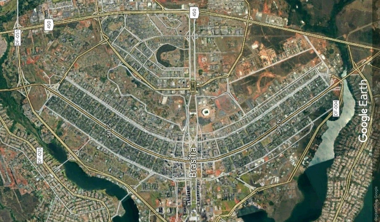 A mancha urbana avança de forma contínua sobre as áreas verdes do DF
