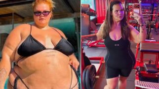 Recentemente, a dançarina também compartilhou comparações entre o antes e depois