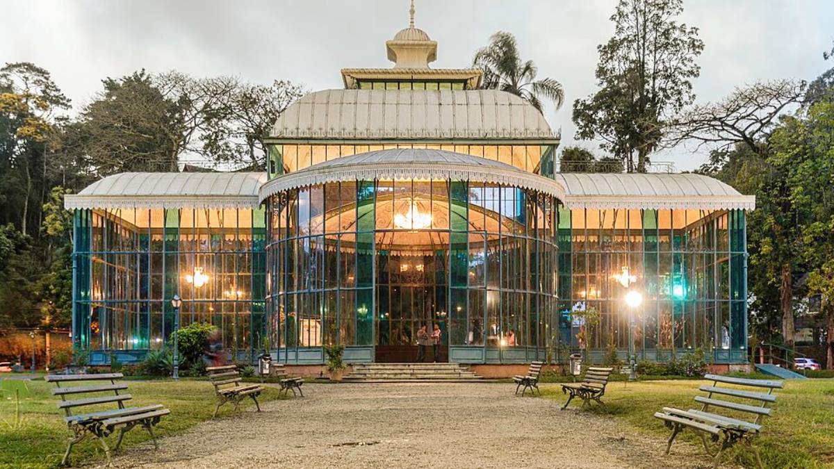 Palácio de Cristal, em Petrópolis, no interior do Rio de Janeiro (Foto: Wilfredor/Wikimedia Commons)