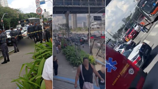Suspeito foi socorrido e levado ao Hospital Universitário da USP, onde recebeu atendimento médico