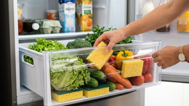 Método com esponja seca reduz a proliferação de fungos e evita desperdício de alimentos no dia a dia