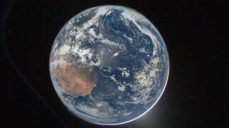 Imagem da Terra foi tirada durante Missão Artemis II