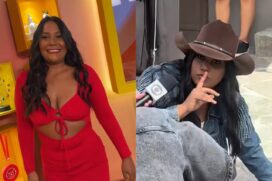 Chaiany Andrade é flagrada em bastidores de novela