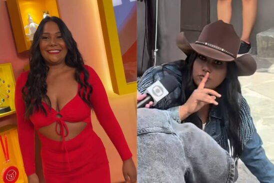 Chaiany Andrade é flagrada em bastidores de novela