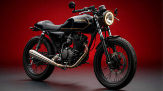 O novo desenho apresenta um estilo "Café Racer", focado em motocicletas customizadas com foco em leveza, velocidade e estética minimalista