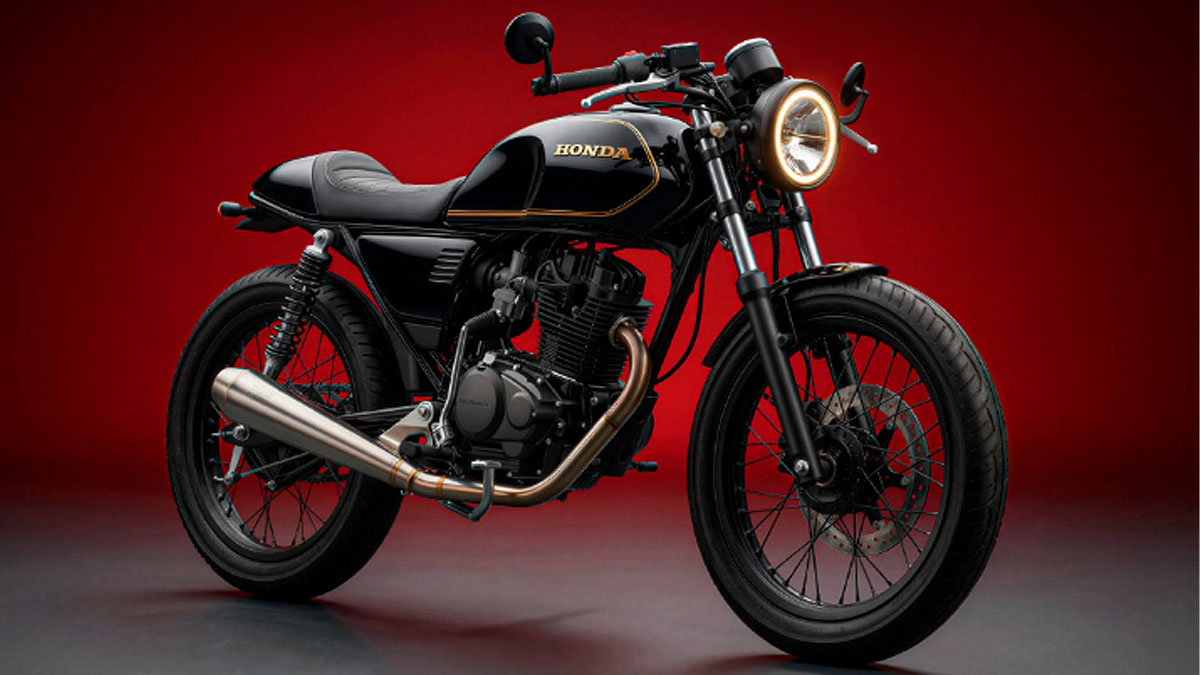 O novo desenho apresenta um estilo "Café Racer", focado em motocicletas customizadas com foco em leveza, velocidade e estética minimalista