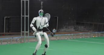 Robô chinês aprendeu a jogar tênis