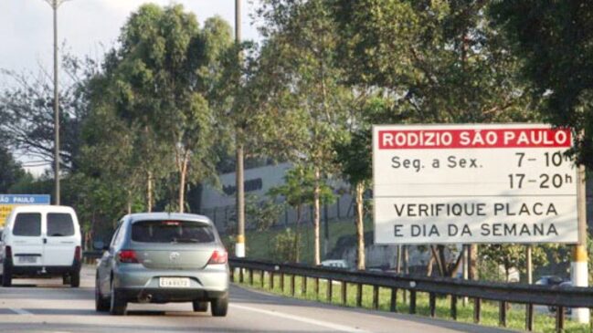 Rodízio municipal de veículos será suspenso no feriado de 1° de maio
