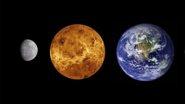 Lua e Vênus parecem próximos no céu, mas a cena é resultado da perspectiva de quem observa a partir da Terra