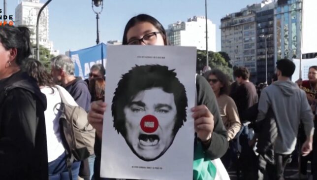 Protesto mirou as mudanças de Milei nas universidades públicas