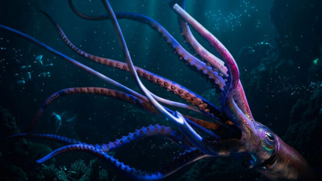 Pesquisadores da Universidade da Austrália Ocidental usaram a técnica de eDNA para identificar rastros genéticos da lula gigante na água, sem a necessidade de capturá-la ou fotografá-la.