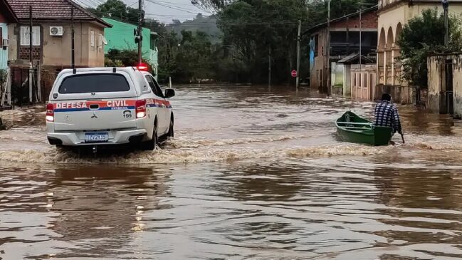 Um ciclone de grande gravidade já causou mortes e estragos no Rio Grande do Sul - (Defesa Civil/RS)