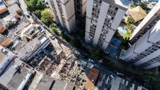 Impacto danificou dezenas de imóveis e mobilizou equipes do Corpo de Bombeiros, Samu e Defesa Civil