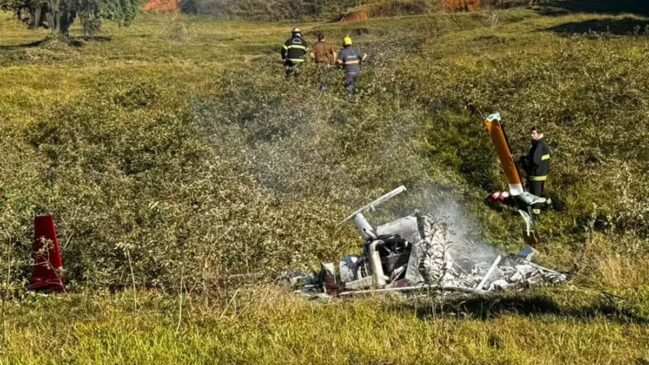 Acidente aconteceu por volta das 8h40, em uma área de campo aberto