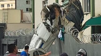 Avião monomotor atingiu prédio na capital de Minas Gerais na manhã desta segunda-feira (4/5)