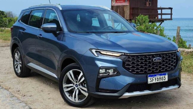 O Territory vendido no Brasil é fabricado pela joint venture da Ford e da Jiangling Motors Corporation (JMC), da província de Jiangxi, na China