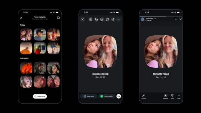 Instants chega como nova plataforma do Instagram focada em fotos espontâneas, reações rápidas e compartilhamento entre amigos