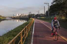 Ciclovia do rio Pinheiros/Eduardo Knapp/Folhapress