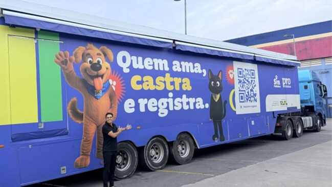 Shopping Taboão receberá, entre os dias 28 e 31 de maio, a maior carreta de castração do Brasil em uma ação gratuita voltada ao bem-estar animal e ao controle populacional de cães e gatos