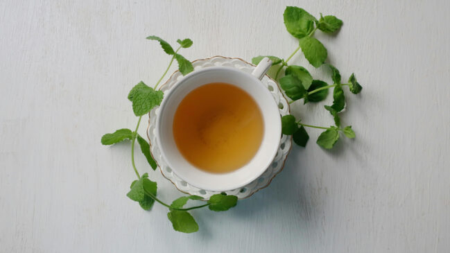 Chá de hortelã é conhecido pelo aroma refrescante e pelos efeitos digestivos e relaxantes