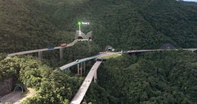 Local de túnel da futura terceira pista da Imigrantes/Divulgação/Ecovias