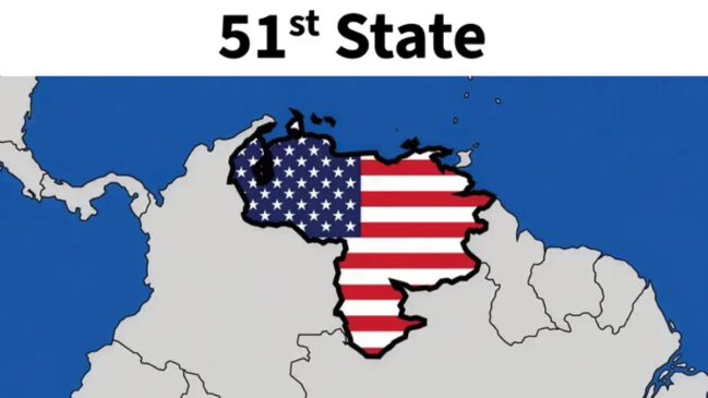 Ilustração publicada por Donald Trump mostra Venezuela como 51&ordm; estado americano