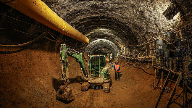 Obras seguem no túnel de integração entre as estações Paulista e Consolação