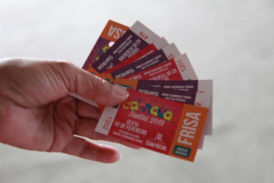 A venda de ingressos para os desfiles em Santos começa nesta quarta-feira, a partir das 9h, no Teatro Municipal Brás Cubas