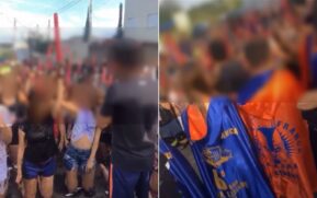 Em um dos trechos, as jovem ajoelhadas repetem a frase: "Juro solenemente nunca recusar uma tentativa de coito de um veterano"
